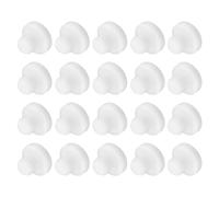 sourcing map 20 PCS Silicone Stopper Replacement Plug for Salt Shakers, 2/5in(10mm) Reusable Salt Shakers Solid Stopper Sealing Plug for Flower Pot Pipe Bottle, White