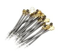 sourcing map 20 Pcs UFL Coax Cable, 1"/3cm U.F.L1 Female Single-Ended Pigtail Extension Jumper 1.13mm Low Loss Coaxial Cable for Wireless Routers Antenna, Grey