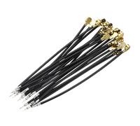 sourcing map 20 Pcs UFL Coax Cable, 2"/6cm U.F.L1 Female Single-Ended Pigtail Extension Jumper 1.13mm Low Loss Coaxial Cable for Wireless Routers Antenna, Black