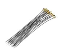 sourcing map 20 Pcs UFL Coax Cable, 4"/10cm U.F.L1 Female Single-Ended Pigtail Extension Jumper 1.13mm Low Loss Coaxial Cable for Wireless Routers Antenna, Grey