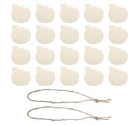sourcing map 20 Pcs Wooden Halloween Ornaments Paintable Wooden Pumpkin Crafts for DIY Party Wedding Crafts Hanging Decorations