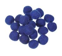 sourcing map 20 Pcs Wool Felt Balls Beads, 1.2 Inch Felt Pom Poms for Crafts, Handmade Pompoms Bulk Small Bead for Nursery Handicrafts and DIY Art Decoration, Navy Blue