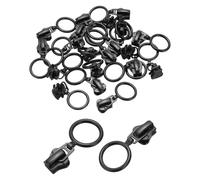 sourcing map 20 Pcs Zipper Sliders, #5 Metal Zippers Repair Replacement with Zip Pull Loop No Sewing Required for Sewing Bags Wallets Jackets Closed-End Zippers Repair, Black