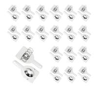 sourcing map 20 Set 18650 Battery Contact Spring Nickeling Plate, 18.5 mm x 16mm Positive to Negative Conversion Spring Replacement for PCB Mounting and Battery Holders