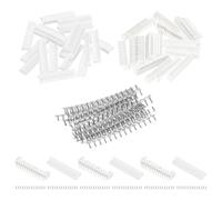 sourcing map 20 Set JST- PH 2.0 mm Pitch Connector Kit, 14 Pin Male Female Sockets Housing Adapter Plug Terminal Electronic Computer Connector Kit for Board Cable Assembly, White