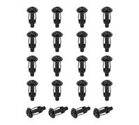 sourcing map 20 Set M5x28mm Jack Nuts, Carbon Steel Zinc Finish Expansion Screw Petal Nut, Multi-Grip Insert Rivet Nut Fasteners for Hollow Wall Iron Skin Line Use in Thin Soft Wall, Black