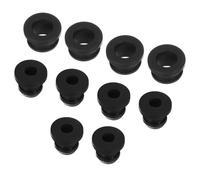 sourcing map 20 Set Snap Rubber Grommet Hole Plug Mount Dia 5.5mm/6.5mm ID 3mm/4mm Seal Anti-Scratch for Electrical Box Cable Pipe Black