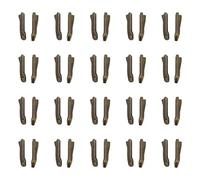 sourcing map 20 Sets Double Open Zipper Repair Latch Kits, #5 Insert Pins for Jacket Coat Two-Way Separating Zippers, Bronze Tone