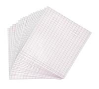 sourcing map 20 Sheet Transfer Tape for Vinyl, 12" x 20 ft Clear Application Paper with Red Alignment Grid Medium Tack Vinyl Transfer Tape Roll for Signs Stickers Decals Crafts