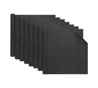 sourcing map 20 Sheets Gift Wrapping Paper, 20.9" x 20.9" Double Layer Stone Wrinkled Textured Paper Floral Bouquet Arrangement Supplies for Flower Packaging Wedding Gift Wrap, Black