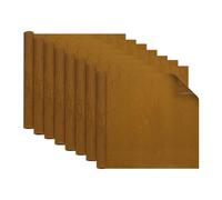 sourcing map 20 Sheets Gift Wrapping Paper, 20.9" x 20.9" Double Layer Stone Wrinkled Textured Paper Floral Bouquet Arrangement Supplies for Flower Packaging Wedding Gift Wrap, Dark Brown