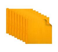 sourcing map 20 Sheets Gift Wrapping Paper, 53cm x 53cm Double Layer Stone Wrinkled Textured Paper Floral Bouquet Arrangement Supplies for Flower Packaging Wedding Gift Wrap, Yellow