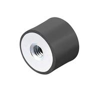 sourcing map 20 x 15mm M6 Thread Female Rubber Mounts,Vibration Isolators,Replaces Anti Vibration Pads Flat Silentblock Base Block 3pcs