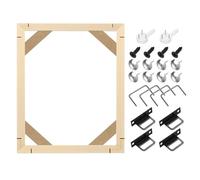 sourcing map 20 x 25cm Canvas Stretcher Bars, Wood Canvas Frame Kit Canvas Stretcher Frames DIY Stretcher Bars for Oil Paintings Prints Posters Home Decor
