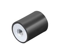 sourcing map 20 x 25mm M6 Thread Female Rubber Mounts,Vibration Isolators,Replaces Anti Vibration Pads Flat Silentblock Base Block