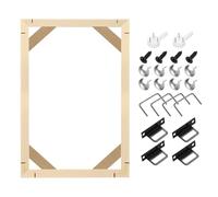 sourcing map 20 x 30cm Canvas Stretcher Bars, Wood Canvas Frame Kit Canvas Stretcher Frames DIY Stretcher Bars for Oil Paintings Prints Posters Home Decor