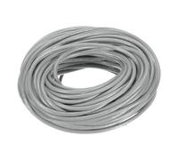 sourcing map 20 Yards 3mm Round Leather Cord Lacing String for DIY Crafts Grey