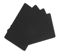 sourcing map 200 Pack Blank PVC Cards 15mil ID Blank Credit Cards Plastic Waterproof & Double Sided Printing for ID Badge Printer, Graphics Black