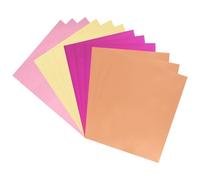 sourcing map 200 Pack Toner Reactive Foil,Deco Foil Transfer Sheets 8.5"x11" A4 Hot Foil Paper for Laser Printer Scrapbooking Heat Transfer DIY Craft,Pink/Gold/Bronze/Rose Red