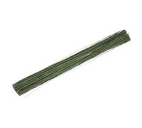 sourcing map 200 Pcs 26 Gauge(0.4mm) Floral Stem Wire 14 Inches Green Floral Wire for DIY Artificial Florist Flower Arrangement