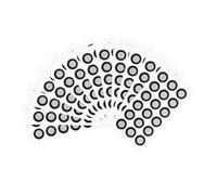 sourcing map 200 Pcs 3D Scanner Markers 12mm High Reflective 3D Scanning Dots 3D Tracking Dots Reference Point 3D Target Diffuse Reflection Markers for Laser 3D Scanners(12x19mm)
