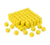 sourcing map 200 Pcs Blank Wooden Dice,10mm 6 Sided Wood Cube Unfinished Wooden Cube Rounded Corners Square Block for DIY Craft Projects, Yellow
