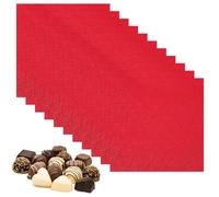 sourcing map 200 Pcs Candy Foil Wrappers, 7.87 x 7.87 Inch Aluminium Foil Chocolate Bar Square Wrappers for Tea Brownies DIY Packaging Wedding Party Decoration, Red/Green (Orange Peel)