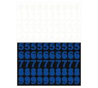 sourcing map 200 Pcs Glow in the Dark Number Decals Decor, Blue Luminous Adhesive Wall Stickers, 3D Glowing Stickers for Ceiling Bedroom Bedding Room Decoration