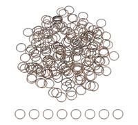 sourcing map 200 Pcs Open Jump Rings, 14mm Split Metal O Ring 1.2mm Thick Loop Connector for Jewelry Making Keychains DIY Necklaces Bracelet Earrings Craft Making, Copper