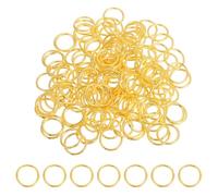 sourcing map 200 Pcs Open Jump Rings, 20mm Split Metal O Ring 2mm Thick Keychains Connector Ring for Jewelry Making DIY Necklaces Bracelet Earrings Craft Making, Gold