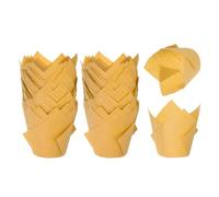 sourcing map 200 Pcs Tulip Baking Cups Cupcake Muffins Liners Paper Greaseproof Wrappers for Wedding Birthday Party Festivals Christmas, Orange
