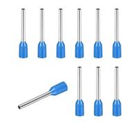 sourcing map 200 Pcs Wire Ferrule Connectors VE0310-28AWG Crimp Copper Ferrules Terminals Connector Insulated Cord End Terminal for Electrical Projects Industrial Chemical Industry, Blue