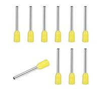 sourcing map 200 Pcs Wire Ferrule Connectors VE0310-28AWG Crimp Copper Ferrules Terminals Connector Insulated Cord End Terminal for Electrical Projects Industrial Chemical Industry, Yellow