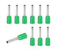 sourcing map 200 Pcs Wire Ferrule Connectors VE1510-16AWG Crimp Copper Ferrules Terminals Connector Insulated Cord End Terminal for Electrical Projects Industrial Chemical Industry, Green