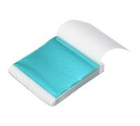 sourcing map 200 Sheet Gold Leaf Sheets, 3.3"x3.7" Imitation Gold Foil Sheets Variegated Booklet Paper for Crafts, Picture Frames, Nails and DIY Arts Decoration,Light Blue