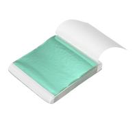 sourcing map 200 Sheet Gold Leaf Sheets, 3.3"x3.7" Imitation Gold Foil Sheets Variegated Booklet Paper for Crafts, Picture Frames, Nails and DIY Arts Decoration,Emerald Green