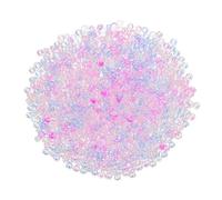 sourcing map 2000 Pcs Glass Seed Beads Bulk, 2mm Mini Loose Glass Bugle Beads for DIY Earrings, Necklaces, Bracelets, Jewelry Making, Candy Color