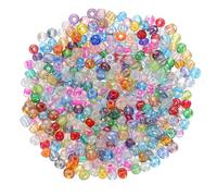 sourcing map 2000 Pcs Glass Seed Beads Bulk, 3mm Mini Loose Glass Bugle Beads for DIY Earrings, Necklaces, Bracelets, Jewelry Making, Colorful