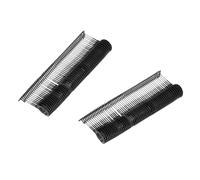 sourcing map 2000 Pcs Round Hook Fasteners, 15mm Black Tagging Gun Refill Fasteners Standard Tagging Barb Fasteners Plastic for Clothing Hanging Fine Stitch Price Refills Tag Label