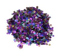 sourcing map 20000 Pcs Flat Loose Sequins 4MM Bulk Cup Sequins Paillettes Sequins Embroidery Sequins Round Spangles with Holes for Jewelry Making Crafts Sewing Makeup Nail,Black