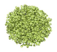 sourcing map 2000Pcs Loose Cup Sequins, 5mm Round Loose Sequin Iridescent Spangles Rainbow Bulk with Holes - 0.7 oz (20g) for Sewing Embroidery Clothing DIY Crafts Decorations, Light Green