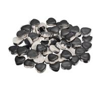 sourcing map 200g Ceramic Mosaic Tiles for Crafts Bulk, Heart Black Ceramic Tiles for Mosaic Kits Garden Stepping Stone Cup Mat