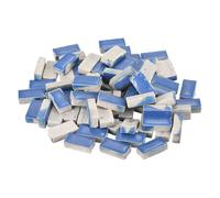 sourcing map 200g Ceramic Mosaic Tiles for Crafts Bulk, Rectangle Blue Ceramic Tiles for Mosaic Kits Garden Stepping Stone Cup Mat