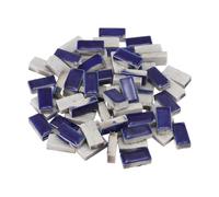 sourcing map 200g Ceramic Mosaic Tiles for Crafts Bulk, Rectangle Dark Blue Ceramic Tiles for Mosaic Kits Garden Stepping Stone Cup Mat