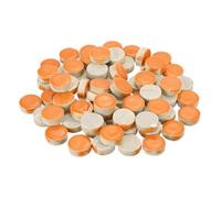 sourcing map 200g Ceramic Mosaic Tiles for Crafts Bulk, Round Orange Ceramic Tiles for Mosaic Kits Garden Stepping Stone Cup Mat