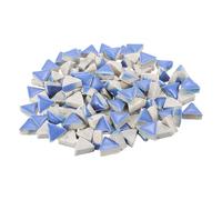sourcing map 200g Ceramic Mosaic Tiles for Crafts Bulk, Triangle Blue Ceramic Tiles for Mosaic Kits Garden Stepping Stone Cup Mat