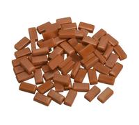 sourcing map 200g Rectangle Mosaic Tiles for Crafts, 0.4" x 0.8" Iridescent Mosaic Glass Pieces for DIY Art Making Supplies Home Decoration (Brown)