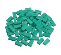sourcing map 200g Rectangle Mosaic Tiles for Crafts, 0.4" x 0.8" Iridescent Mosaic Glass Pieces for DIY Art Making Supplies Home Decoration (Cyan)