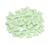sourcing map 200g Rectangle Mosaic Tiles for Crafts, 0.4" x 0.8" Iridescent Mosaic Glass Pieces for DIY Art Making Supplies Home Decoration (Light Green)