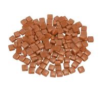 sourcing map 200g Square Mosaic Tiles for Crafts, 0.4" Iridescent Mosaic Glass Pieces for DIY Art Making Supplies Home Decoration (Brown)